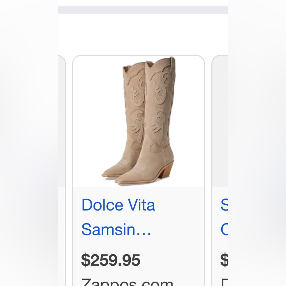 Dolce Vita suede cowboy boots!